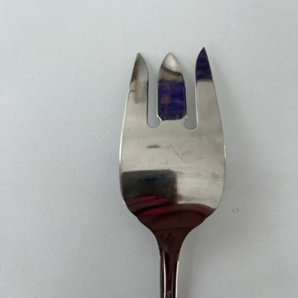Vtg Oneida‎ GALA-IMPULSE Glossy Stainless Steel Flatware 8.5” MEAT FORK USA